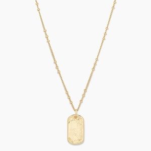 Gordana Gold Griffin Dog Tag Necklace - Brand New!